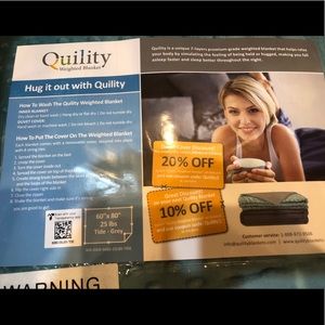 Grey 25lbs weighted blanket